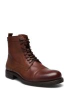 Jfwshaun Leather Boot Sn Snørestøvler Brown Jack & J S