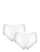 Organic Hipster 2-Pack Night & Underwear Underwear Panties White Rosemunde Kids