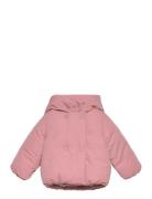 Anorak With Fur-Effect Lining Outerwear Jackets & Coats Winter Jackets Pink Mango