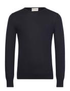 Bs Uranus Regular Fit Knitwear Tops Knitwear V-necks Navy Bruun & Stengade