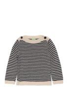 Baby Boatneck Blouse Tops Knitwear Pullovers Multi/patterned FUB