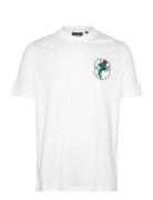 Thistle Flora Print T-Shirt Tops T-Kortærmet Skjorte White Lyle & Scott