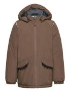 Winter Jacket 3D Outerwear Jackets & Coats Winter Jackets Brown Mikk-line