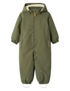 Nmnlasnow10 Suit 1Fo Lil Outerwear Coveralls Snow-ski Coveralls & Sets Green Lil'Atelier