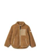 Nolan Pile Jacket Outerwear Fleece Outerwear Fleece Jackets Brown Liewood