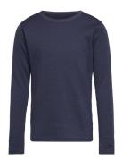 Hcabba - Nightwear Tops T-shirts Long-sleeved T-Skjorte Navy Hust & Claire