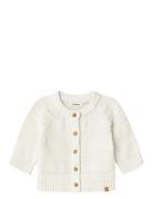 Nbmlarson Ls Knit Card Lil Tops Knitwear Cardigans White Lil'Atelier