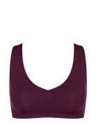 Sloggi Zero Feel 2.0 Bralette Lingerie Bras & Tops Soft Bras Bralette Burgundy Sloggi