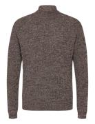 Onsfelip Life Reg 5 Twist High Neck Knit Tops Knitwear Round Necks Brown ONLY & SONS