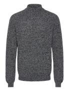 Onsfelip Life Reg 5 Twist High Neck Knit Tops Knitwear Round Necks Grey ONLY & SONS