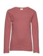 Horizon Ls Top Tops T-shirts Long-sleeved T-Skjorte Pink En Fant