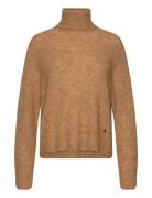 Mmaidy Thora Rollneck Knit Tops Knitwear Turtleneck Beige MOS MOSH