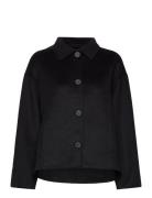 Jacket Melissa Unlined Uldjakke Jakke Black Lindex