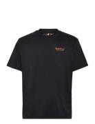 Rugged Active Gear Back Graphic Tee Black Designers T-Kortærmet Skjorte Black Timberland