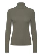 Srfenja Rollneck Top Tops T-shirts & Tops Long-sleeved Green Soft Rebels