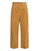 Corduroy Wide-Leg Cropped Pant Bottoms Jeans Wide Yellow Polo Ralph Lauren