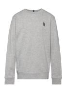 Dhm Lb Crew Tops Sweatshirts & Hoodies Sweatshirts Grey U.S. Polo Assn.