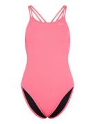 Nike Hydrastrong Solid Spiderback Piece Sport Swimsuits Pink NIKE SWIM