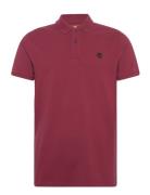 Millers River Pique Short Sleeve Polo Cordovan Designers Polos Short-sleeved Burgundy Timberland