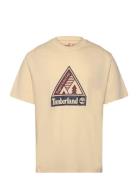 Outdoor Inspired Front Graphic Tee Angora Designers T-Kortærmet Skjorte Beige Timberland