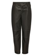 Nmkiki Nw Cargo Fit Pu Pant W Bottoms Trousers Leather Leggings-Bukser Black NOISY MAY