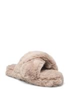 Tara W Slippers Hjemmesko Beige Exani