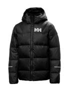 Jr Isfjord Down Jacket 2.0 Sport Jackets & Coats Puffer & Padded Black Helly Hansen