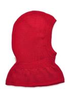 Rib Knitted Balaclava In Merino Wool Accessories Headwear Balaclava Red Copenhagen Colors