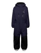 Penguin Snowsuit Kids Teal Sport Coveralls Snow-ski Coveralls & Sets Blue ISBJÖRN Of Sweden