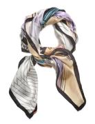 Large Scarf, 2291 Silk Scarves Accessories Scarves Lightweight Scarves White STINE GOYA