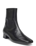 Heeled Leather Ankle Boots Shoes Boots Ankle Boots Ankle Boots With Heel Black Mango