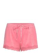 Short Velours Scallop Lace Shorts Pink Hunkemöller