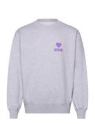 Legal Highs Sweat-Grey Marl Tops Sweatshirts & Hoodies Sweatshirts Grey Edwin