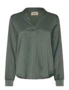 Frviline Bl 1 Tops Blouses Long-sleeved Green Fransa