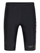 Boys Plastisol Placement Jammer Sport Swimshorts Black Speedo