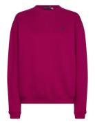 Fleece Crewneck Sweatshirt Tops Sweatshirts & Hoodies Sweatshirts Pink Polo Ralph Lauren