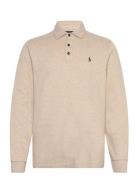 Luxury Jersey Polo Shirt Tops Polos Long-sleeved Beige Polo Ralph Lauren