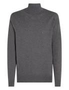 Pima Org Ctn Cashmere Roll Neck Tops Knitwear Turtlenecks Grey Tommy Hilfiger