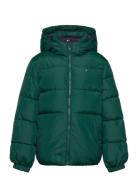 Essential Down Jacket Foret Jakke Green Tommy Hilfiger