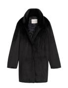 Fake Fur Coat Outerwear Faux Fur Black Tom Tailor