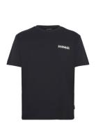 Linth Short Sleeve T-Shirt Tops T-Kortærmet Skjorte Black Napapijri