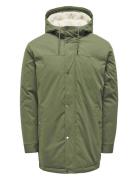 Onsalexander Parka Otw Noos Vd Parka Jakke Green ONLY & SONS