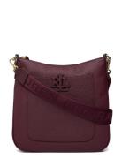 Pebbled Leather Large Cameryn Crossbody Bags Crossbody Bags Burgundy Lauren Ralph Lauren