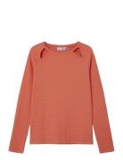 Nkfnanettie Ls Top Pb Tops T-shirts Long-sleeved T-Skjorte Coral Name It