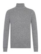 Mmggiorgio Autumn Roll Neck Knit Tops Knitwear Turtlenecks Grey Mos Mosh Gallery