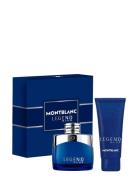 Giftset Legend Blue Edp 50 Ml + Sg 100 Ml Parfume Eau De Parfum Nude Montblanc