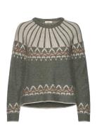 Frisabella Pu 4 Tops Knitwear Jumpers Green Fransa