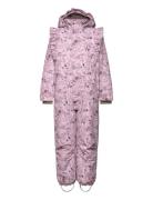 Snowsuit W. Frills Outerwear Coveralls Snow-ski Coveralls & Sets Purple En Fant