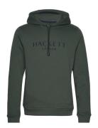 Heritage Hoody Tops Sweatshirts & Hoodies Hoodies Khaki Green Hackett London