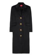 Rebeccacras Coat Uldfrakke Frakke Black Cras